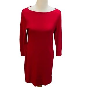 Jones New York Sport Red Dress Cotton Sheath size M